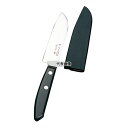 北正(関兼常) 木サヤ付 フルーツナイフ 三徳型 ST-700 11cm 210 庖丁 No.6812600