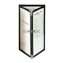 (有)シンビ シンビ メニューブック ABW-1 黒 128×166 メニュー/卓上サイン No.6973500