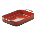 REVOL(レヴォル) エクリプス レクタンギュラーディッシュ レッド 19cm RVE635285 700cc 190×125×H50 オーブンウェア No....