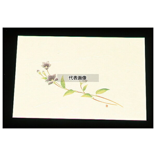 アーテック 尺三 懐石マット クリーム (100枚入) WSS-13 キキョウ (9月~10月) 264×390 料理演出用品 No.7960700