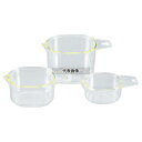 プラスチック 計量カップ 3pcs 50・100・200cc 50cc・100cc・200cc 65×111×H69 計量カップ No.8220200