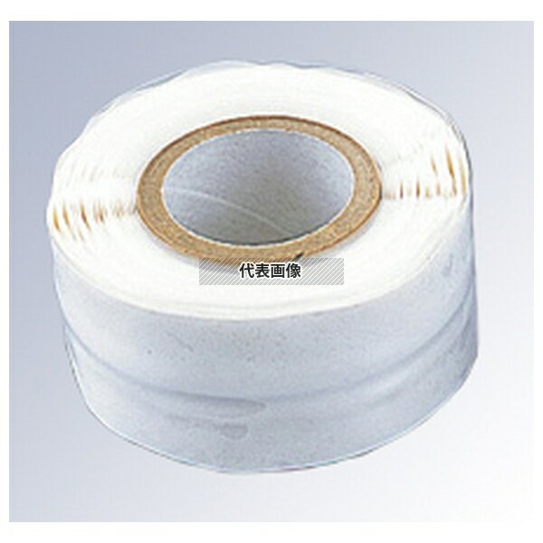 シリコン ゴムテープ 3m巻 白 25.4 店舗備品/防災用品 No.8363700