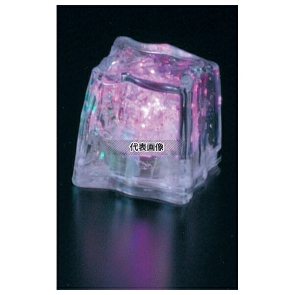 光る氷 ライトキューブ マックスタッフ 光る氷 ライトキューブ・オリジナル (24入) ピンク 約35×35×35 No.8398470