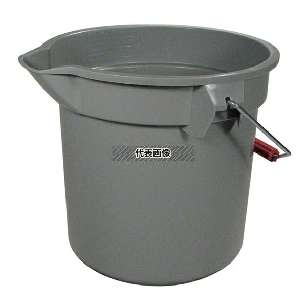 ラバーメイド ブルートバケット 2963 グレー 9.5L 9.5L φ267×H260 清掃/衛生用品 No.8537500