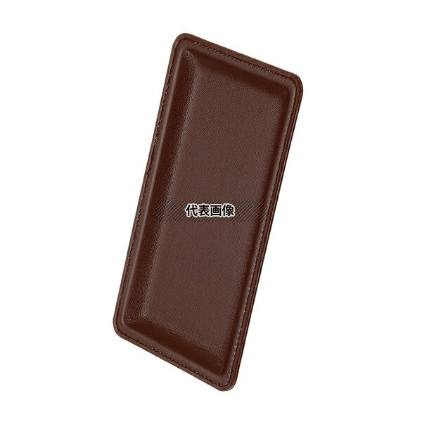 オープン工業 レザー調カルトン (スリム) 茶 KN-62 185×105×H10 No.8669900