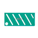 HACCP庖丁差用カラープレート A (斜) タイプ グリーン 庖丁差し No.8893710