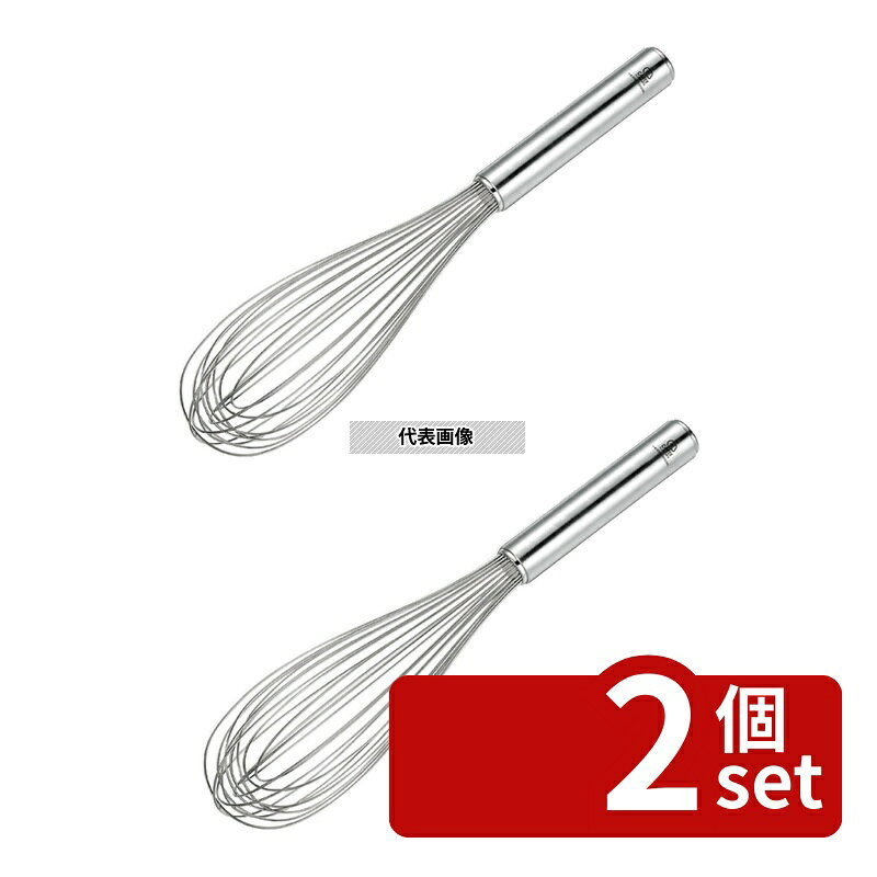 【2個セット】GSホーム 18-8(ステンレス) シェフランド ピアノホイップ 12インチ(#1230-130) 全長:305mm 泡立て No.0266310