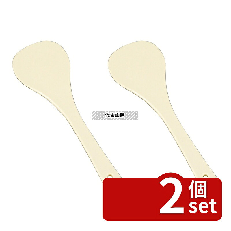 【2個セット】EBM(江部松) TPX樹脂製 抗菌耐熱 丸スパテル 360 360×113mm スパテル しゃもじ No.0520500