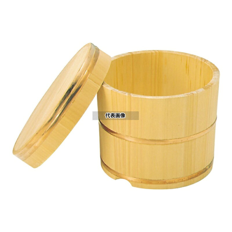江部松商事 サワラ製 飯枢 (上物) カブセ蓋型 24cm φ270×H180(蓋付き) 飯枢 No.0822800