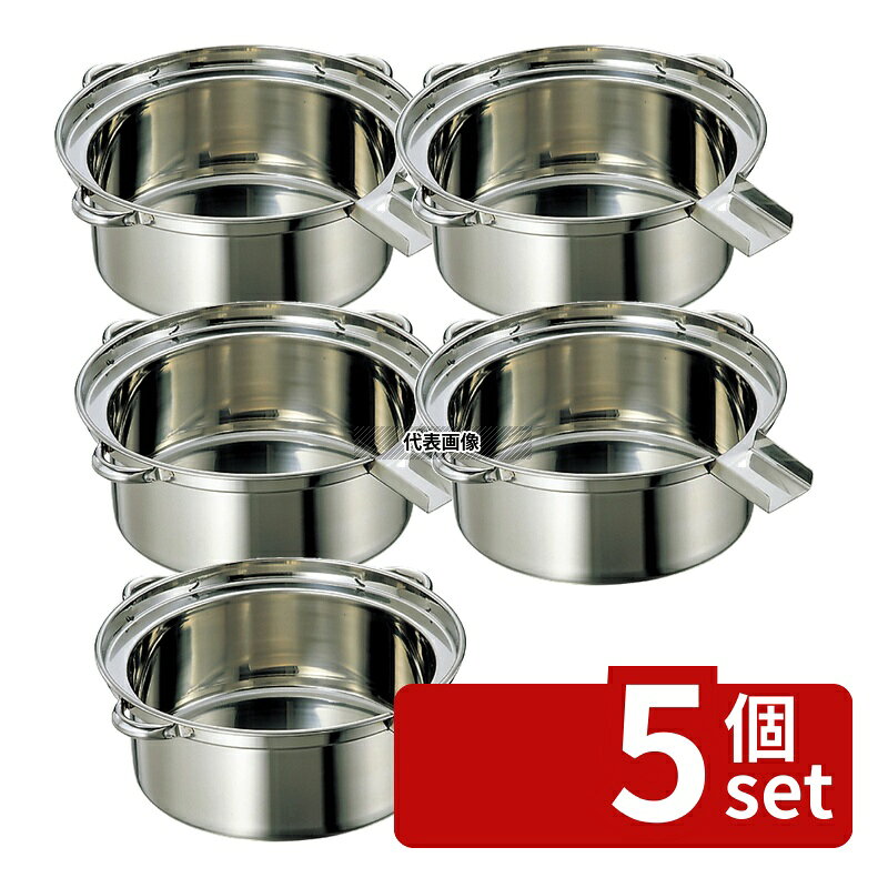 商品の特徴 EBM(江部松) 18-8(ステンレス) ゆで麺鍋 小 (φ450) A・Bタイプ 製品仕様 ●商品ブランドシリーズ:EBM(江部松) ●品名情報分解1 物:ゆで麺鍋 ●品名情報分解3サイズ:小 ●内寸:φ475/深さ：185 ●重量:3kg ●容量:16L ●板厚み:0.9 ●材質:18-8(ステンレス)/ JANコード：4548170014855