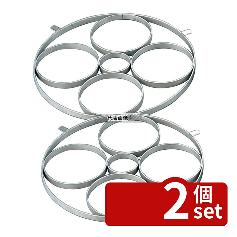 商品の特徴 EBM(江部松) 18-8(ステンレス) ゆで麺鍋用リング Aタイプ φ145×4穴 ●出っ張りの長さ：2.5cm 製品仕様 ●商品ブランドシリーズ:EBM(江部松) ●品名情報分解1 物:リング ●外寸:φ385/D385×W385×H10 ●内寸:φ145/ ●重量:1kg ●材質:18-8(ステンレス)/ JANコード：4548170014862