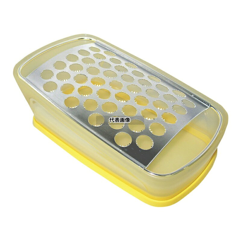 商品の特徴 ザ・おろし 3210 イエロー 製品仕様 ●型番:3210 ●英語商品名:The Radish Grater 3210 yellow ●商品ブランドシリーズ:新考社 ●品名情報分解1 物:おろし器 ●品名情報分解2 色:イエロー ●外寸:185×106×H60/ ●材質:おろし金部：ステンレス刃物鋼/受皿：ポリプロピレン/すべり止め：エラストマーゴム JANコード：4901691032102