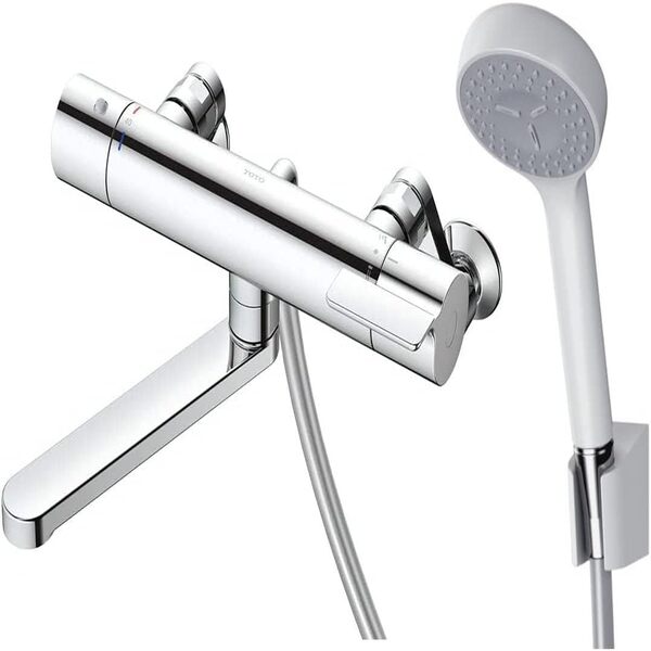 TOTO (トートー) 壁付サーモスタット混合水栓 (コンフォートウエーブ1モード) 浴室用水栓 TBV03401J1 【在庫有り】...