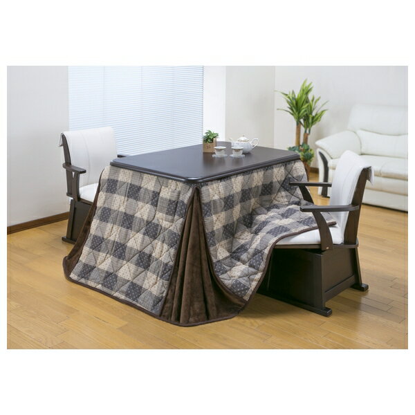 ファミリー・ライフ ダイニングこたつフルセット 105cm用 テーブル＋布団＋チェア2脚[03980] ファミラ