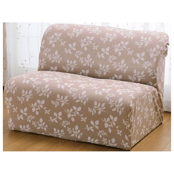 ファミリー・ライフ グ〜ンと伸びるフィット式ソファカバー 肘無し 3人掛用 ブラウン[a1963110] ファミラ