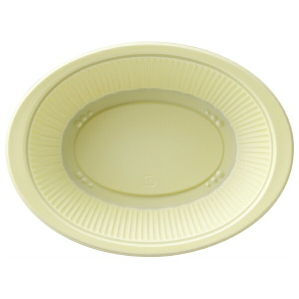 エフピコ DLV楕円 24-18(61) Dクリーム 入リ数 50 1TVM0 約800cc