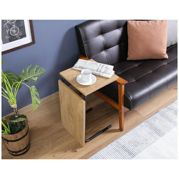 不二貿易 EZBO 2WAYテーブル(小) NA ナチュラル 48377 | テーブル ローテーブル サイドテーブル 2WAY おしゃれ 木製 リビングテーブル シンプル