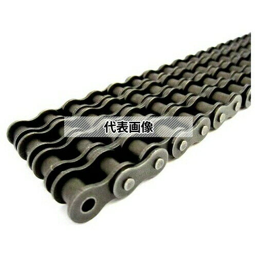 片山チエン：40-4T 機械要素部品_伝動部品_チェーン_ローラーチェーン ●仕様：KCM標準ローラチェーン ●材質：スチール ●番手：No.40 ●チェーンピッチ：12.70 ●列数：4 ●ピン形式：RP（リベット式） ●定尺：約3メートル 製品仕様 ●ピッチ(mm)：12.7 ●ローラ外径(mm)：7.92 ●内リンク内幅(mm)：7.95