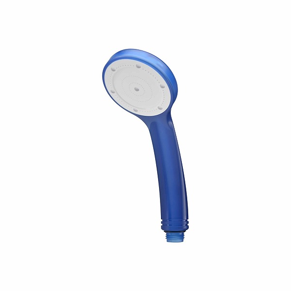 GAONA(ガオナ) シャワーヘッド クリア 大型噴板 (節水30% 低水圧対応 日本製 ブルー) GA-FA007