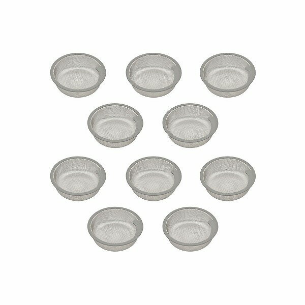 GAONA(ガオナ)　ステンレス製ゴミカゴ 10個入 キッチン用 原状回復 GA-PB112