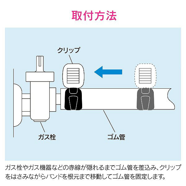 GAONA(ガオナ)　LPガス9.5ミリ用 ホースバンド 10個入り GA-PG002