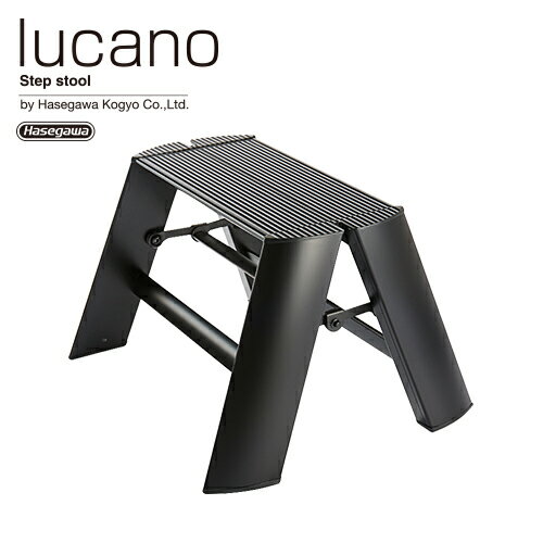 長谷川工業　ルカーノ(lucano)　ML1.0-1(BK) 1段　ブラック　耐荷重100kg　1-step