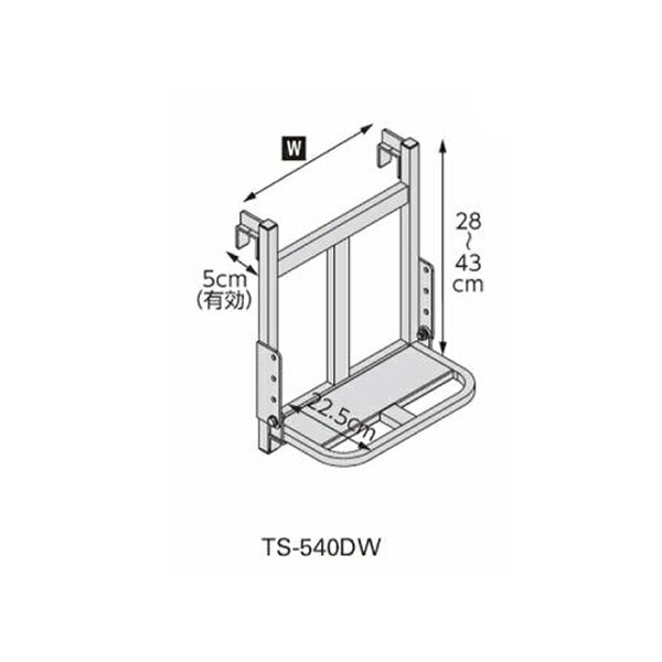 長谷川工業 トラックステッパー (35344)　1連はしご TS-540DW [個人宅配送不可] 1