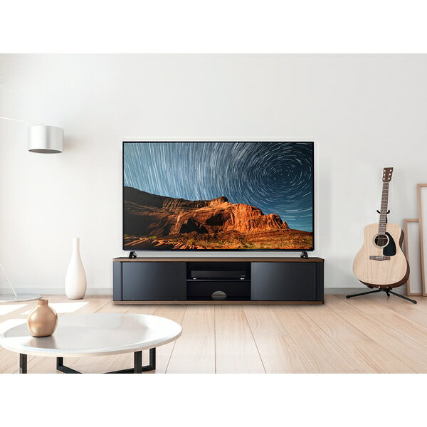ハヤミ工産(TIMEZ) テレビ台 TV-SD1550B 【55～65V型対応】 1550mm幅 ダークブラウン木目 アルミレールスライド扉 低床キャスター付 ホームシアター [時間指定不可] [3]