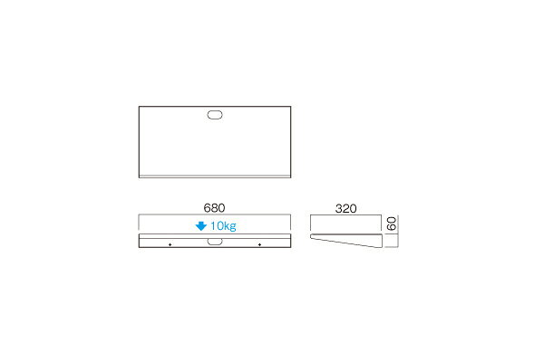 ハヤミ工産(HAMILex) PHP-S6201L シルバー 棚板(ワイドタイプ) [時間指定不可][法人・事業所限定] [2]