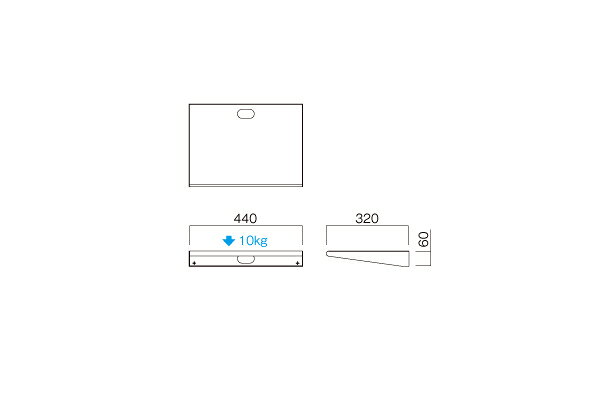 ハヤミ工産(HAMILex) PHP-B6201S ブラック 棚板(ショートタイプ) [時間指定不可][法人限定] [2]