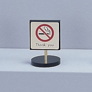 光 サイン 60mm角×90mm×12mm 真鍮金色メッキアクリル黒 棒：真鍮両面標示 『Thankyou』(LG696-2)