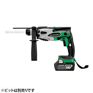 HiKOKI（日立工機） 18V/5.0Ah コードレスロータリハンマドリル DH18DSL(2LXPK)(L) ビット別売り アグレッシブグリーン