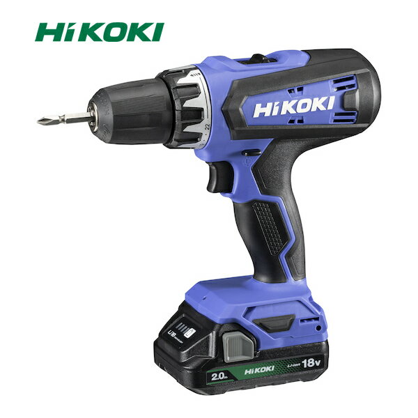 HIKOKI(ハイコーキ) FDS18DF(2BG) 18V コードレス ドライバドリル バッテリー(BSL1820M)×2個 充電器(UC..