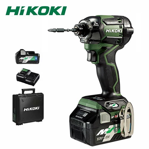 HiKOKI(日立工機) マルチボルト(36V) コードレスインパクトドライバ WH36DC(2XPGS) フォレストグリーン Bluetooth電池2個・充電器・ケース・ビット付 5780-2796【在庫有り】のサムネイル