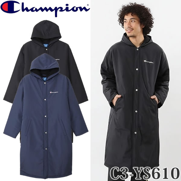 楽天市場】チャンピオン ベンチコート（カラーブラック）（メンズ
