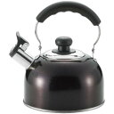 【お得な2個セット】NQ-0027 やかん 笛吹き ケトル 2.4L ステンレス製 IH 対応 ブラック NQ-0027 デリシャス | ケトル 笛吹 音 ステ...