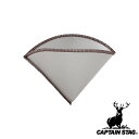 キャプテンスタッグ(CAPTAINSTAG) フォルダブル ステンメッシュフィルター (円錐)1-2CUP UW-3534 | 円錐 フォルダブル アウトドア ステンレス ドリッパー 2杯用 キャンプ シルバー 製品サイズ 幅12 高さ8 収納時