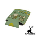 キャプテンスタッグ(CAPTAIN STAG) CS ソフト缶ジャケット(キャンプ/グリーン) | キャンプ グリーン 缶ホルダー クージー スリーブ 350m...