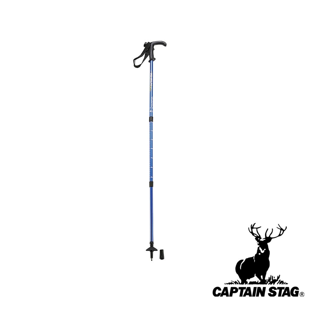 キャプテンスタッグ(CAPTAIN STAG) FEEL BOSCO トレッキングステッキ Tグリップ (3段スライド式) ブルー | 3段スライド式 ブルー Tグリップ アウトドア 杖 登山 軽量 ハイキング 敬老の日 パール金属 ブルーM レジャー