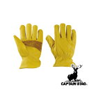 【お得な2個セット】キャプテンスタッグ(CAPTAIN STAG) アウトドアソフトレザーグローブ(厚手) フリーサイズ | フリーサイズ 厚手 キャンプ アウ...