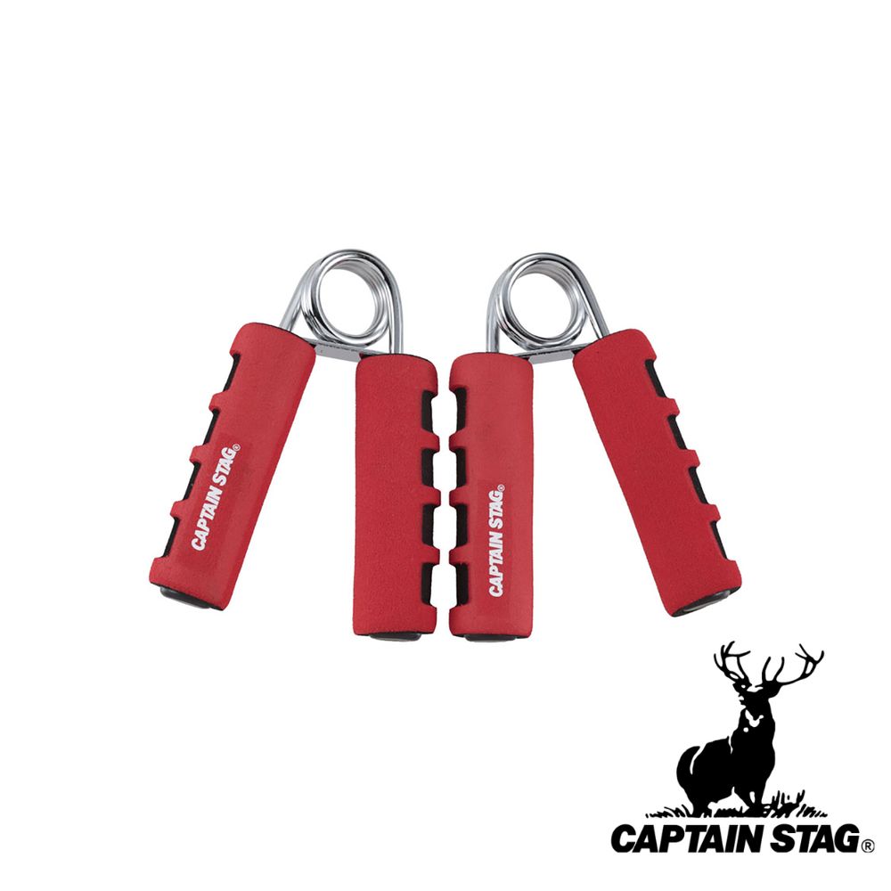 【お得な2個セット】キャプテンスタッグ(CAPTAIN STAG) ソフトハンドグリップ 20Kg 2pcs (レッド/ブラック) | レッド ブラック 筋トレ...