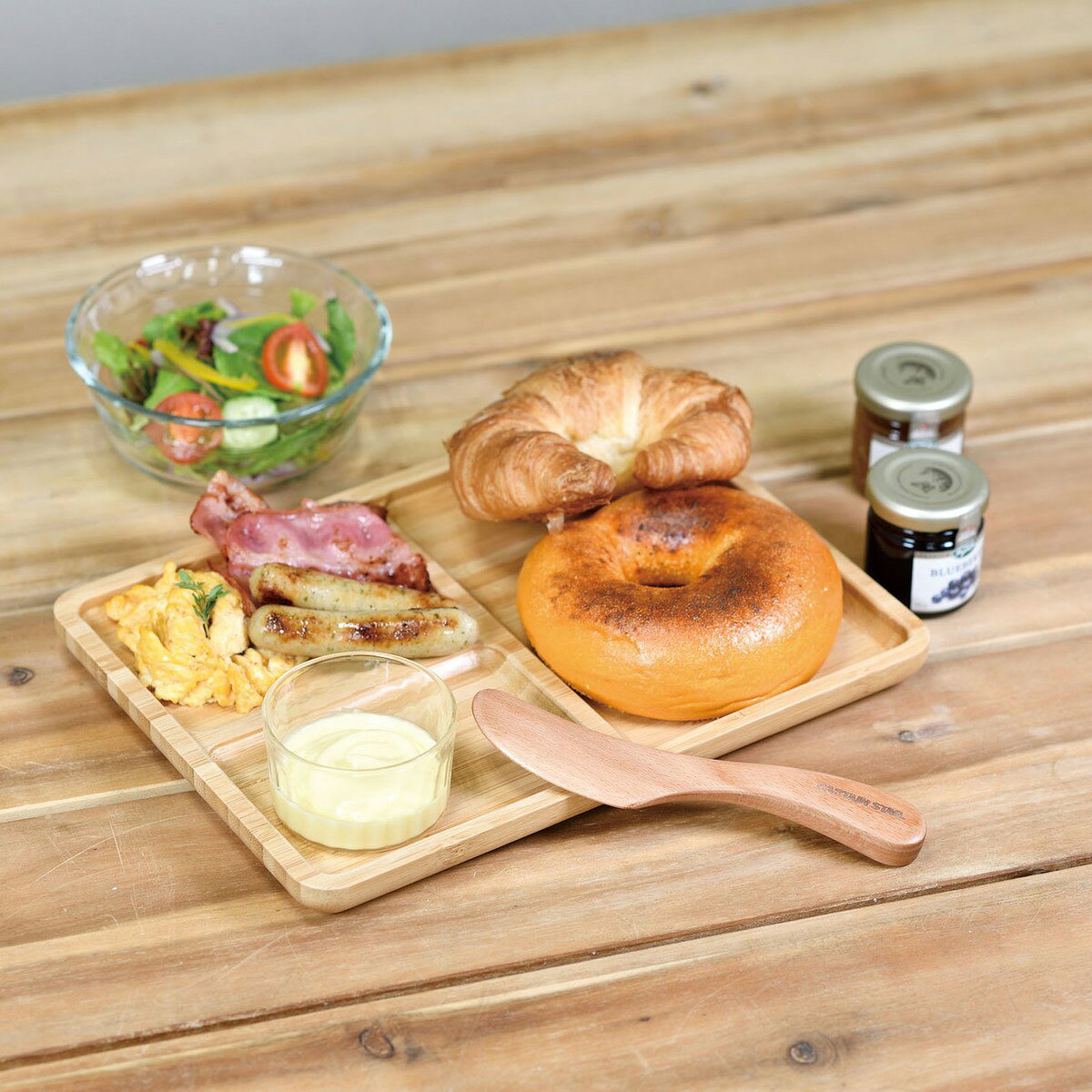 【2個セット】キャプテンスタッグ(CAPTAIN STAG) ウッドブレス バターナイフ | バターナイフ ウッドブレス アウトドア 食器類 カトラリー キャンプ用品 屋外 バーベキュー 木製 ナイフ キャンプ 釣り具 天然木 おしゃれ カフェ風 first23-18829286 セミプロDIY店ファースト サンプル画像3