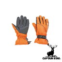 【お得な2個セット】キャプテンスタッグ(CAPTAIN STAG) 防水・防寒グローブ 3D (オレンジ×ブラック) S | 防水 オレンジ ブラック アウトド...