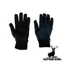 【お得な2個セット】キャプテンスタッグ(CAPTAIN STAG) 軽量防風グローブ(ネイビー) L | ネイビー グローブ 手袋 防風 防寒 耐寒 スマホ対応...