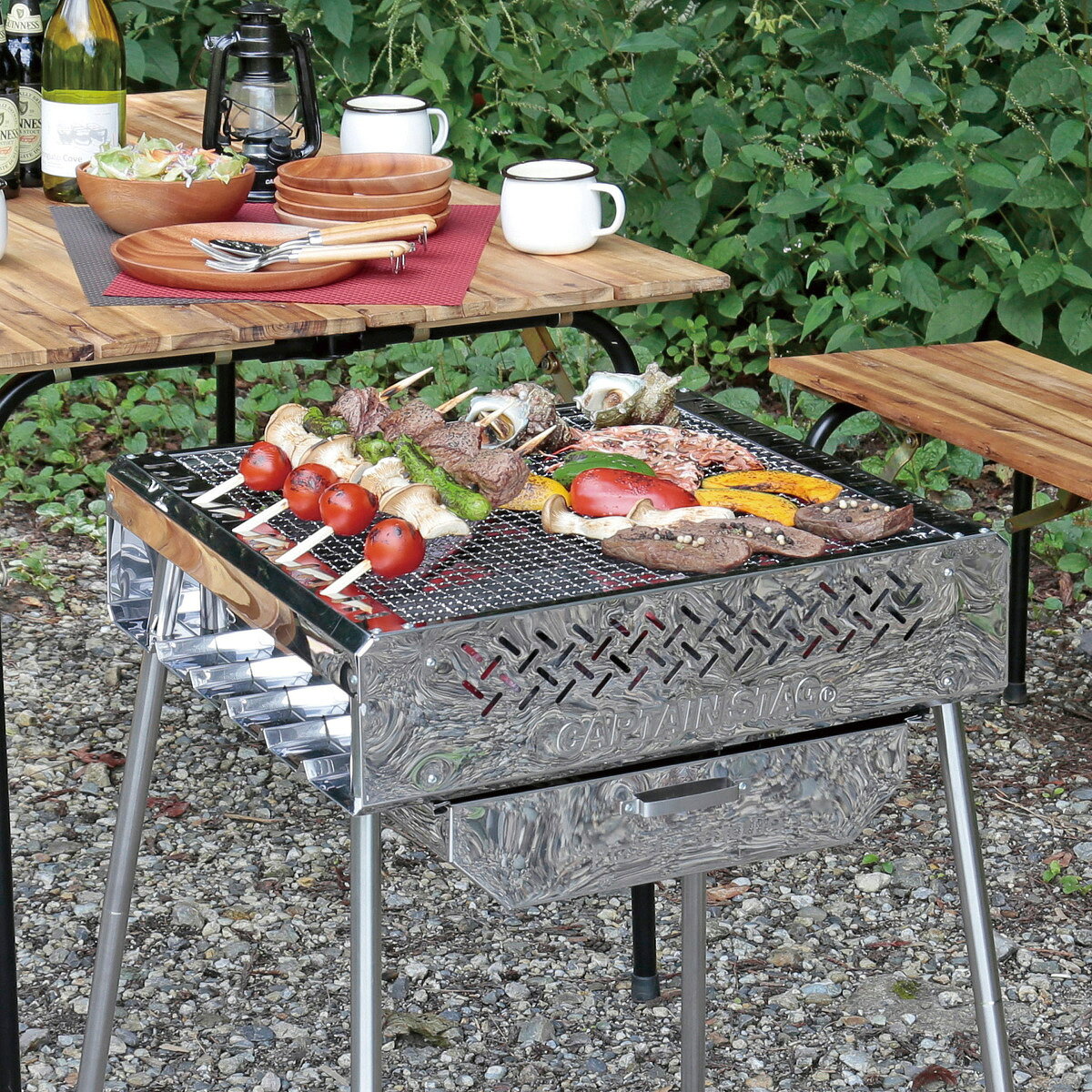 【2個セット】キャプテンスタッグ(CAPTAIN STAG) 7Wayグリル用 アミ380×380mm | 7Wayグリル用 アミ380 鉄板 キャンプ アウトドア バーベキュー 焚き火 グリル アミ アルミ ストーブ グリル類 グリル用 焼網 交換用 網 替 first23-18828672 セミプロDIY店ファースト サンプル画像3
