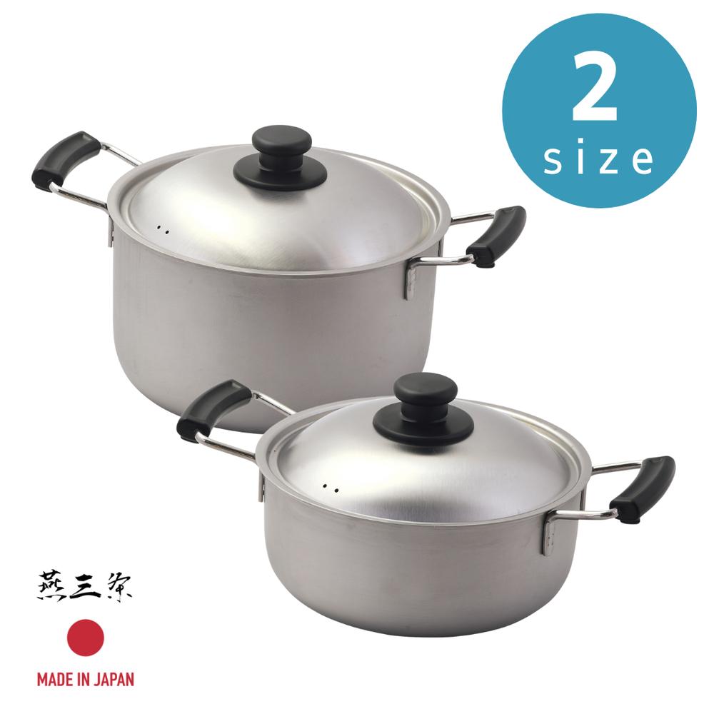 2025新商品 2size 銀河エンボス加工 ステンレス製 両手鍋 20cm 22cm | 日本製 燕三条 鍋 両手鍋 おしゃれ 調理器具 IH対応 なべ キッチン用品 深型 キッチン 万能鍋 ガス火対応 一人暮らし 煮込み ステンレス製 鍋