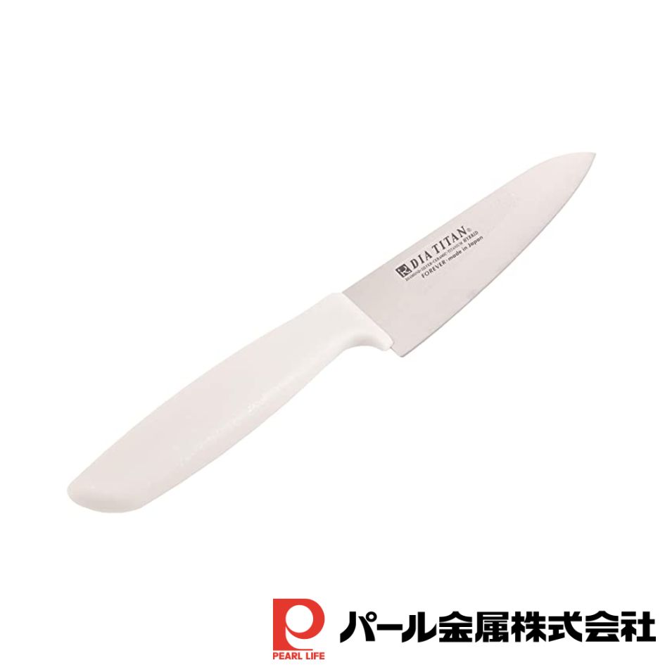 【お得な2個セット】Pダイアチタン包丁130mm(溝付き) | フォーエバー 日本製 包丁 ダイアチタン 小三徳包丁 刃渡り13cm 全長26 溝付き 刃渡り