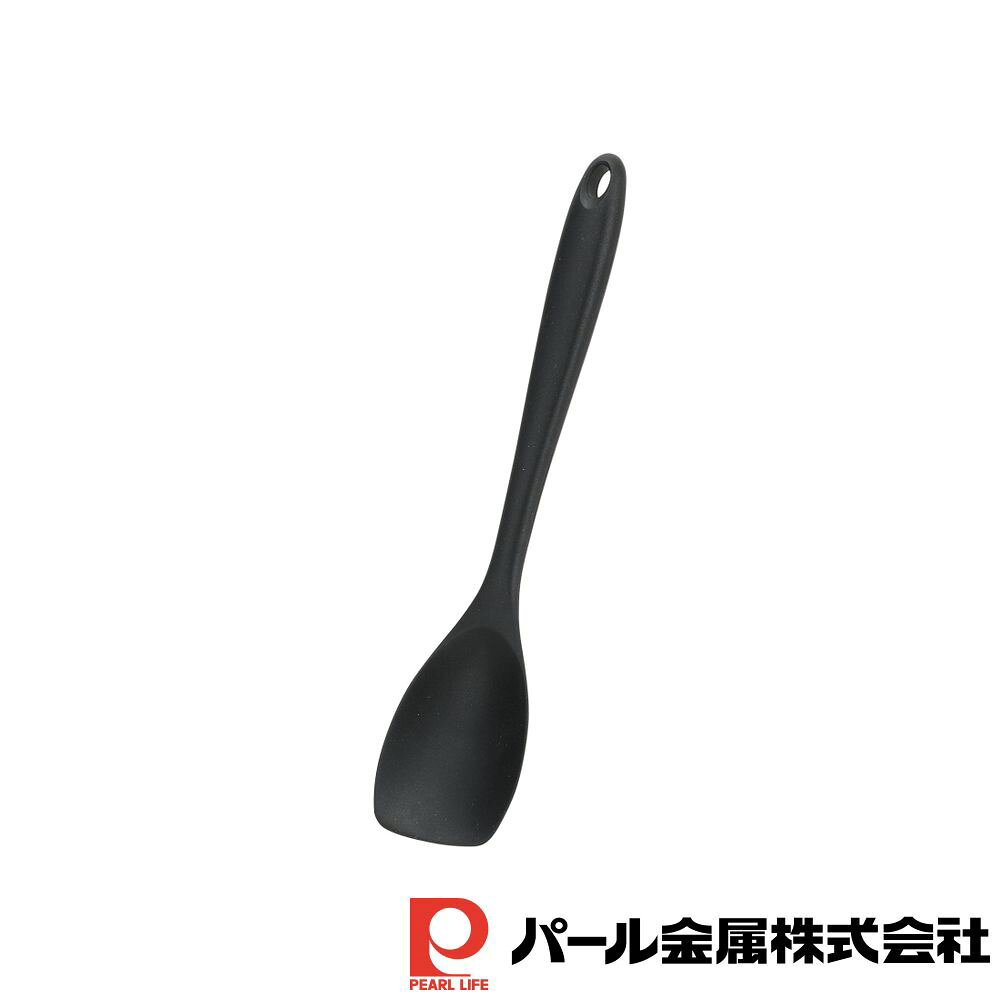 【2個セット】TOUCH st シリコーン料理スプーン(BLACK) | ブラック 黒 シリコン ヘラ 調理小物 キッチン用品 お菓子作り シンプル 料理 スプーン ンBK 耐熱温度230度 料理スプーン シリコーン 調理スプーン スパチュラ