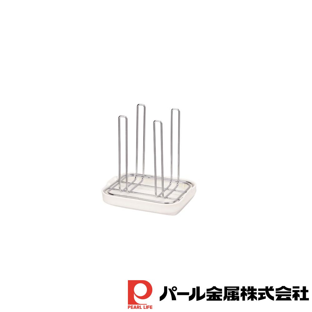 【お得な2個セット】シンプルストレージ ペットボトル・グラススタンド(ホワイト) | ホワイト ペットボ..