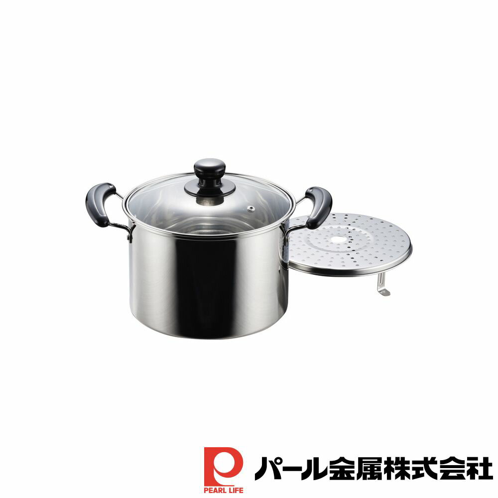 パール金属 NEWだんらん ステンレス製ガラス蓋付兼用鍋22cm | NEWだんらん パール金属 ステンレス製 だ..